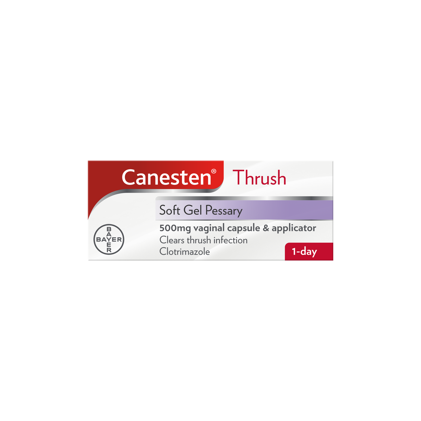 Canesten Thrush Soft Gel Pessary 500mg vaginal capsule & applicator