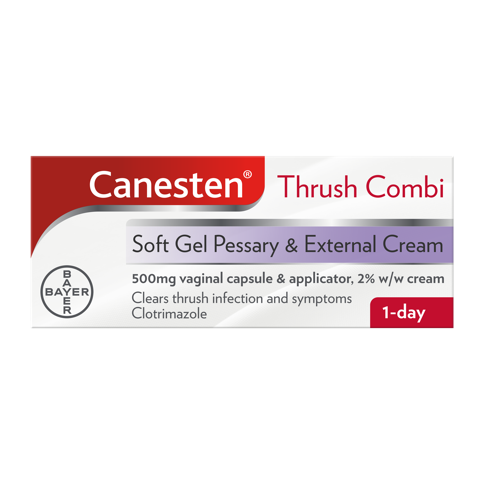 Canesten Thrush Combi Soft Gel Pessary and External Cream