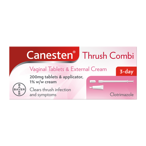 Canesten Thrush Combi Vaginal Tablets & External Cream